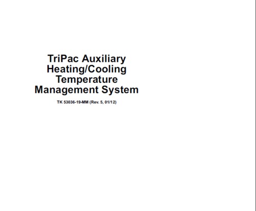Product picture Thermo King Tripac APU Maintenance Service Manual